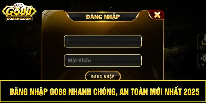 Form đăng nhập nhà cái Go88