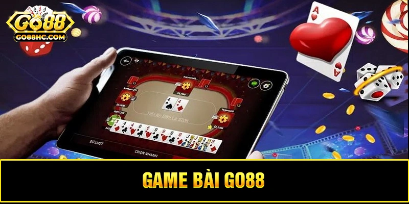 Giao diện chính của cổng game bài Go88