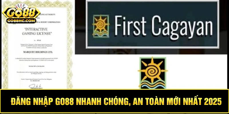 Nhà cái Go88 được cấp giấy phép hoạt động hợp pháp