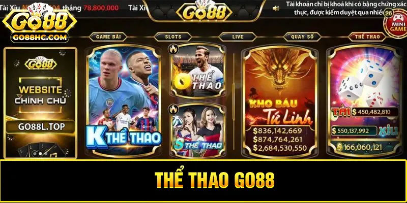 Tổng hợp các môn thể thao hot tại sảnh Go88